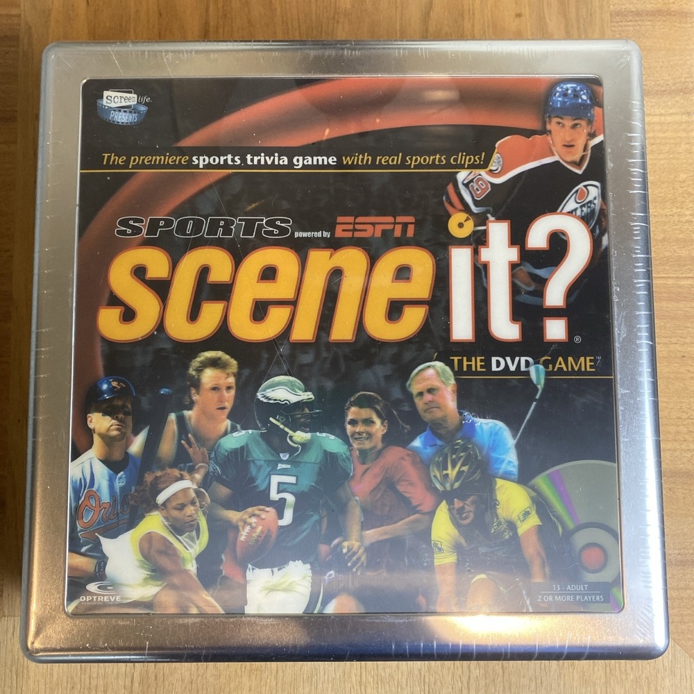Scene It Sports Trivia Game‎ ESPN DVD Board Game NFL, NBA, MLB, NCAA  Sealed New
